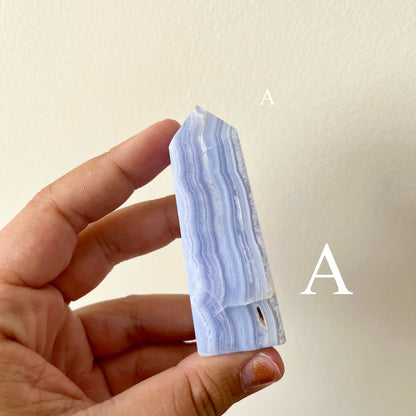 Blue Lace Agate Towers