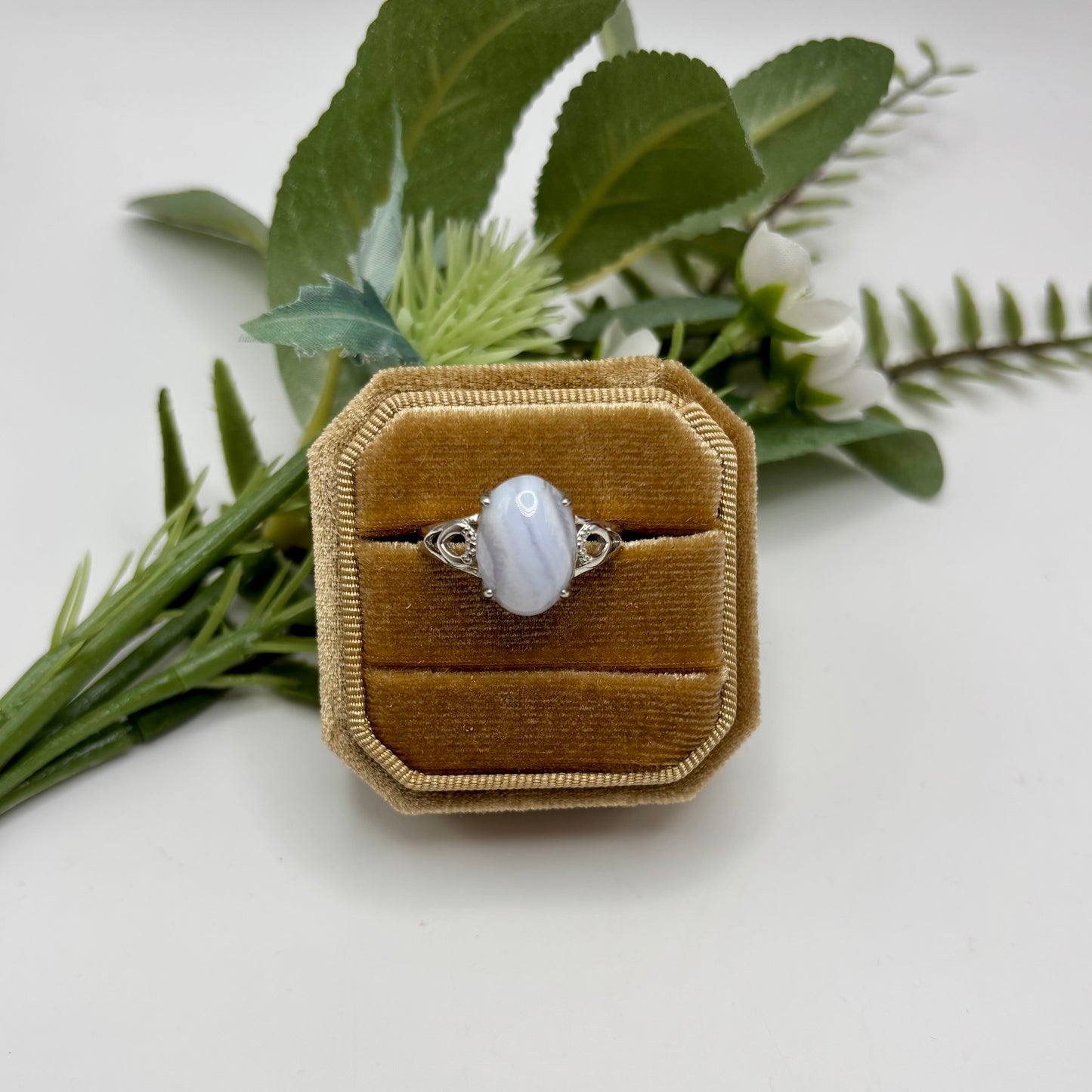 Blue Lace Agate Rings