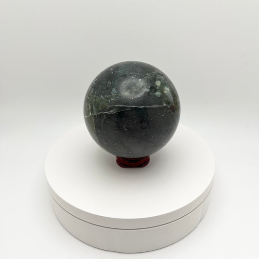 Large Bloodstone Spheres