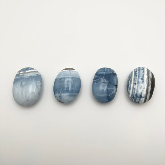 Owyhee Blue Opal Palm Stones