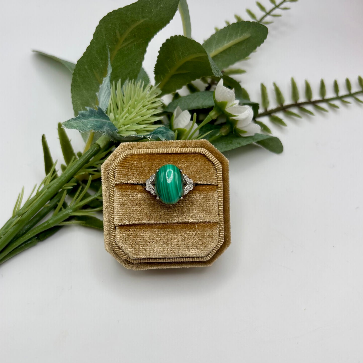 Malachite Rings