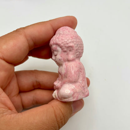 Peruvian Rhodonite Buddhas