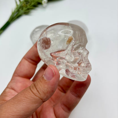 HQ Clear Quartz Skulls