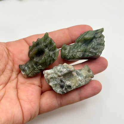 Small Jade Dragon Heads