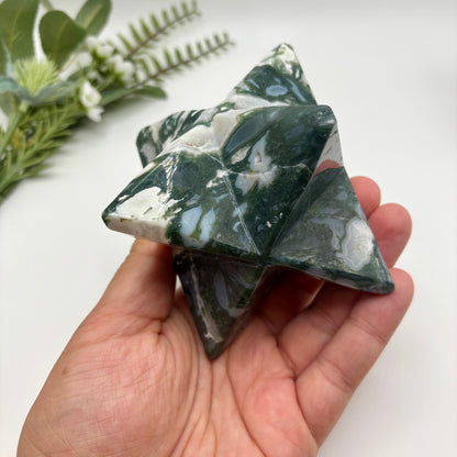 Moss Agate Merkabas