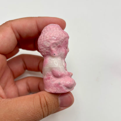 Peruvian Rhodonite Buddhas