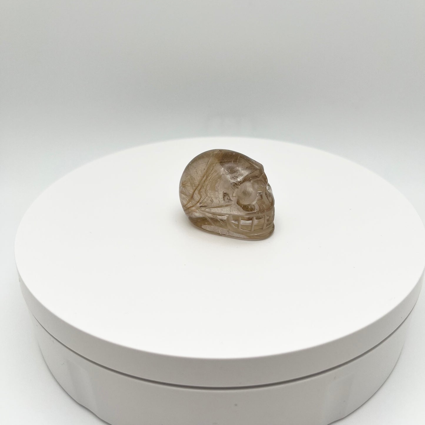 Golden Rutile Skull