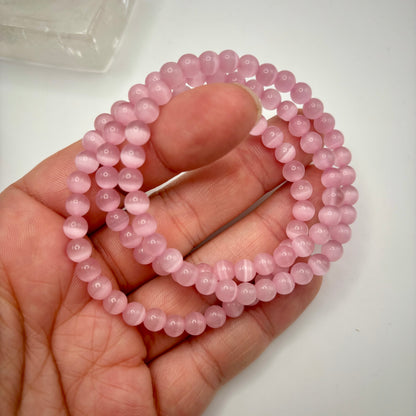 Pink Catseye Bracelets
