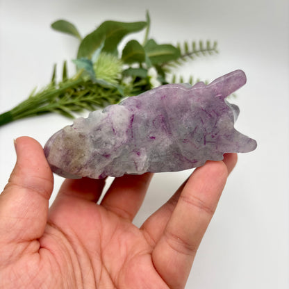 Fluorite Dragon Heads