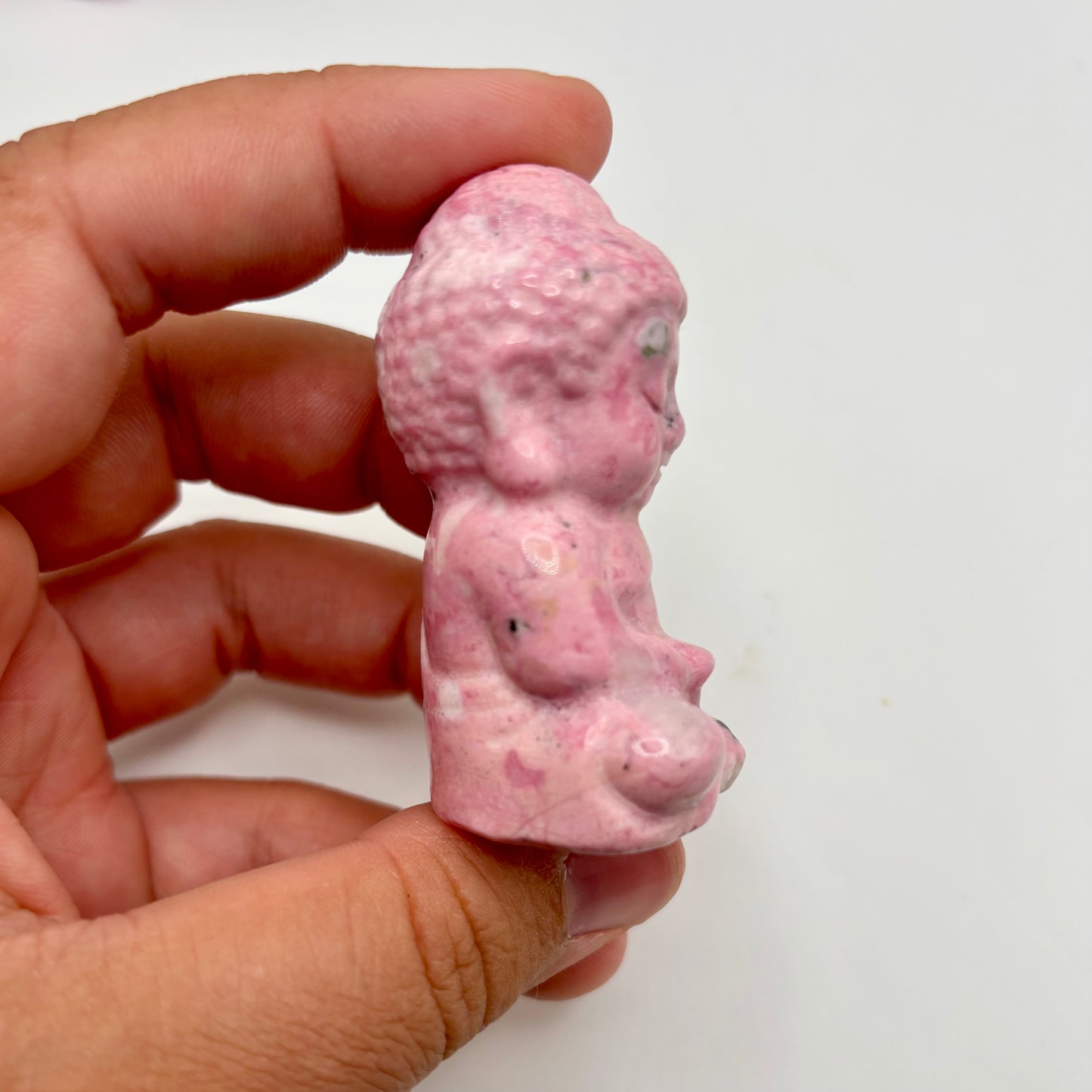 Peruvian Rhodonite Buddhas