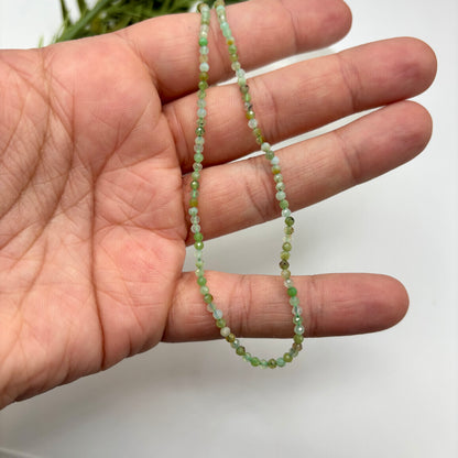 Faceted Chrysoprase Necklace