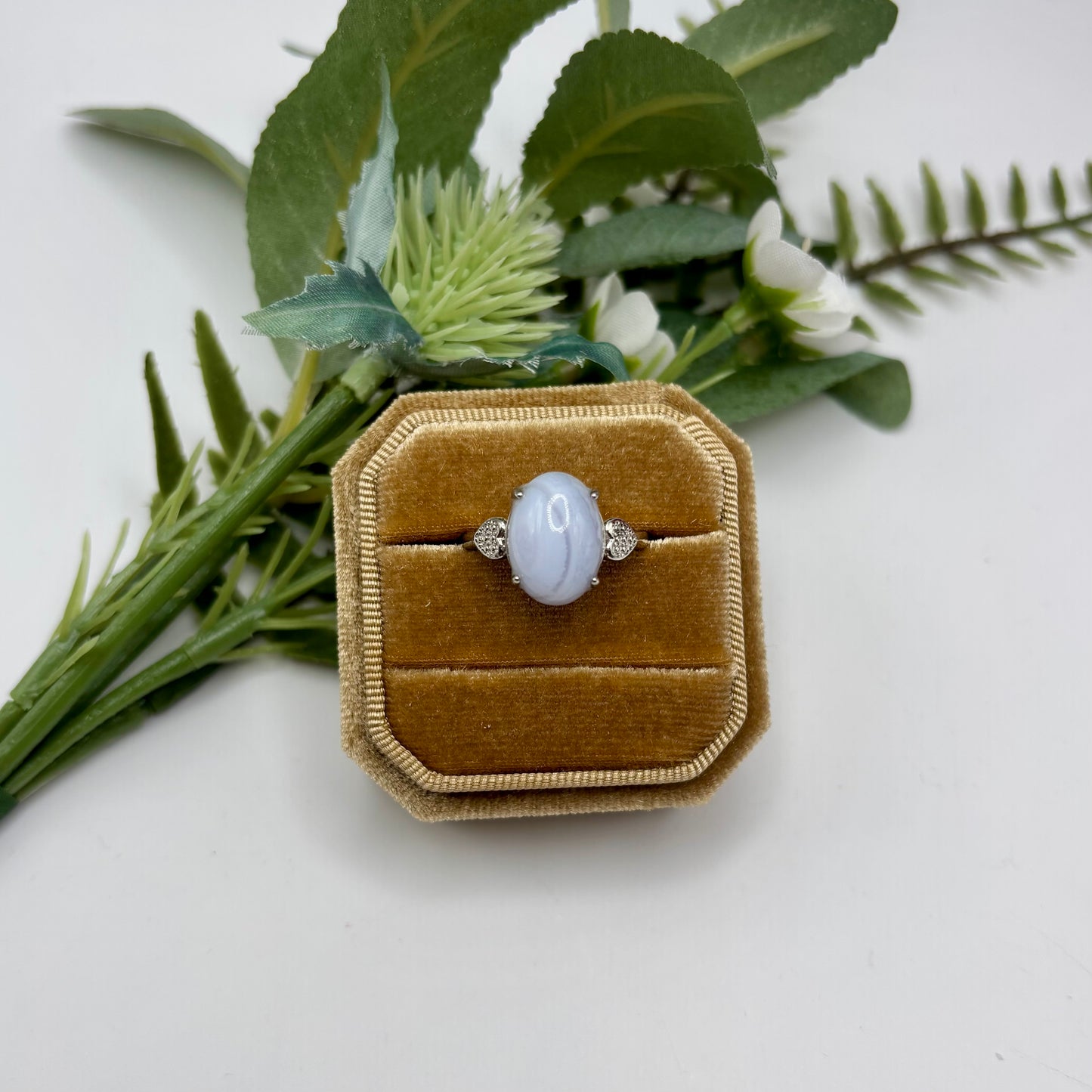 Blue Lace Agate Rings