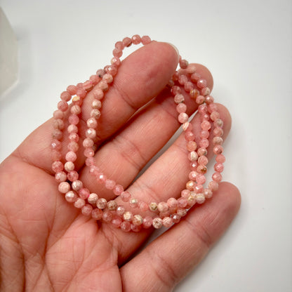 Faceted Rhodochrosite Bracelets