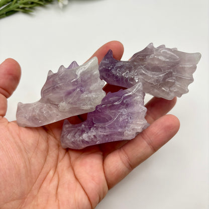 Amethyst Dragon Heads