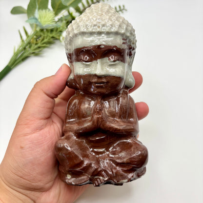 XL Polychrome Jasper Buddha