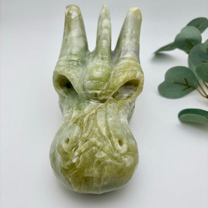 XL Jade Dragon Head