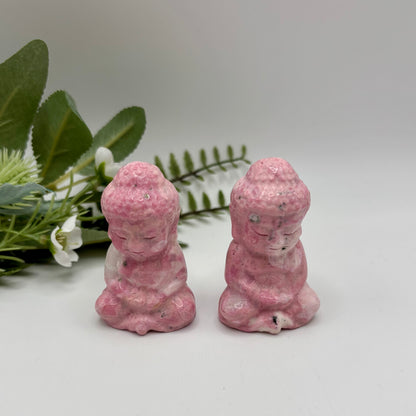 Peruvian Rhodonite Buddhas
