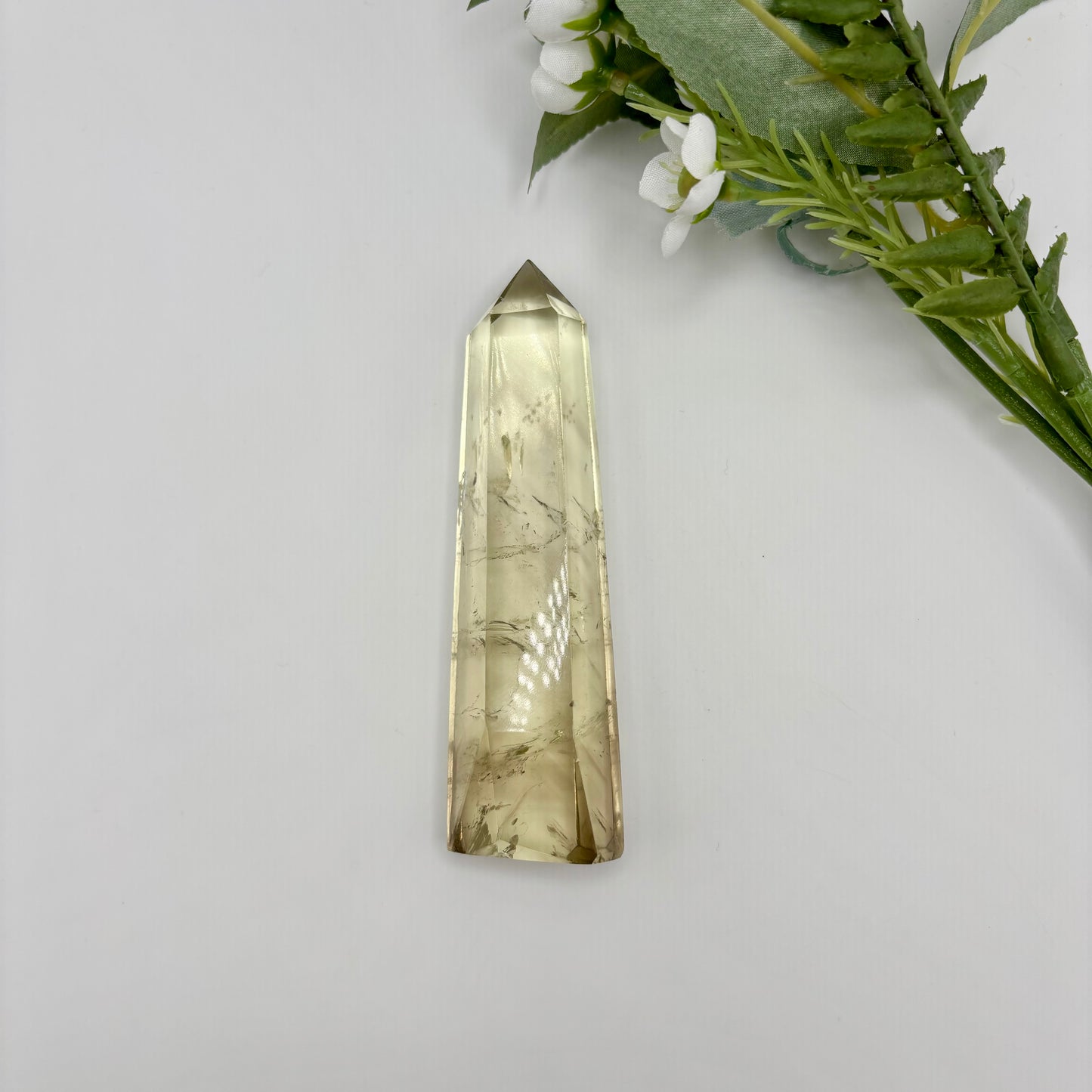 High Grade Champagne Citrine Tower with Phantoms