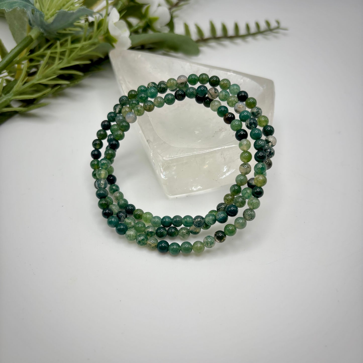 Moss Agate Bracelets