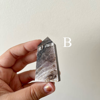 Gem Grade Lepidolite Towers