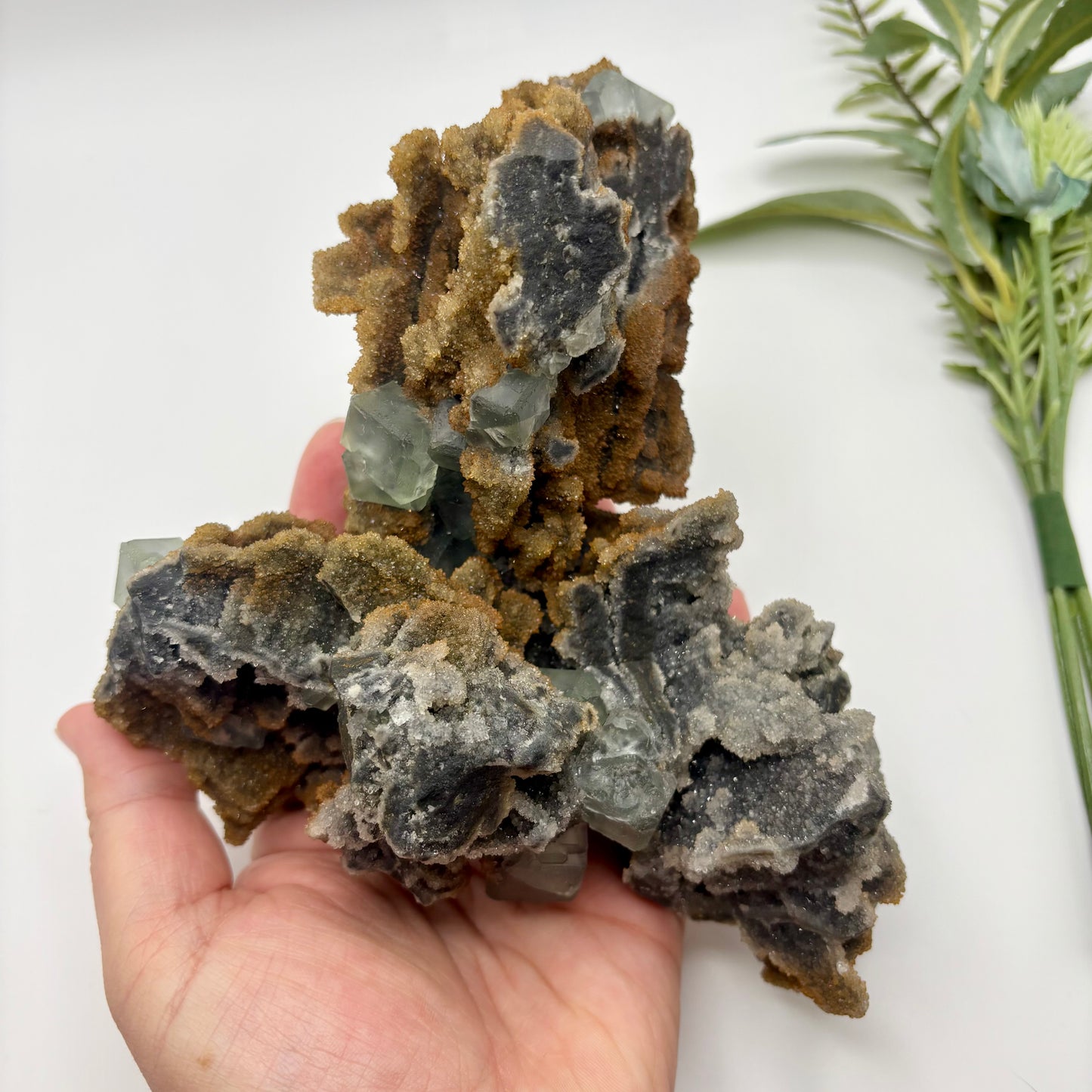 Cubic Fluorite on Sphalerite Specimen