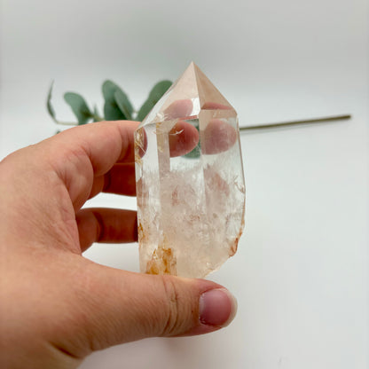 HQ Clear Quartz Points in Custom Stands
