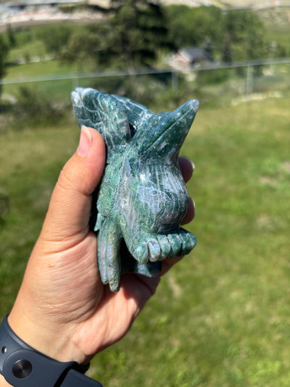 Moss Agate Hummingbird