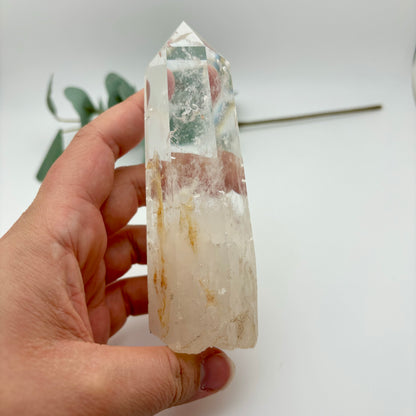 HQ Clear Quartz Points in Custom Stands