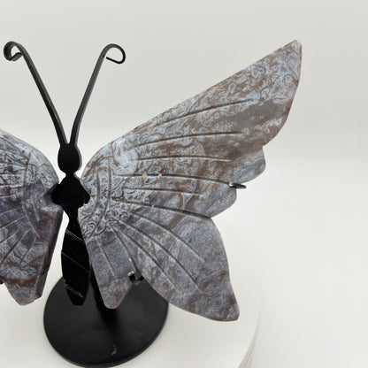 Purple Moss Agate Wings