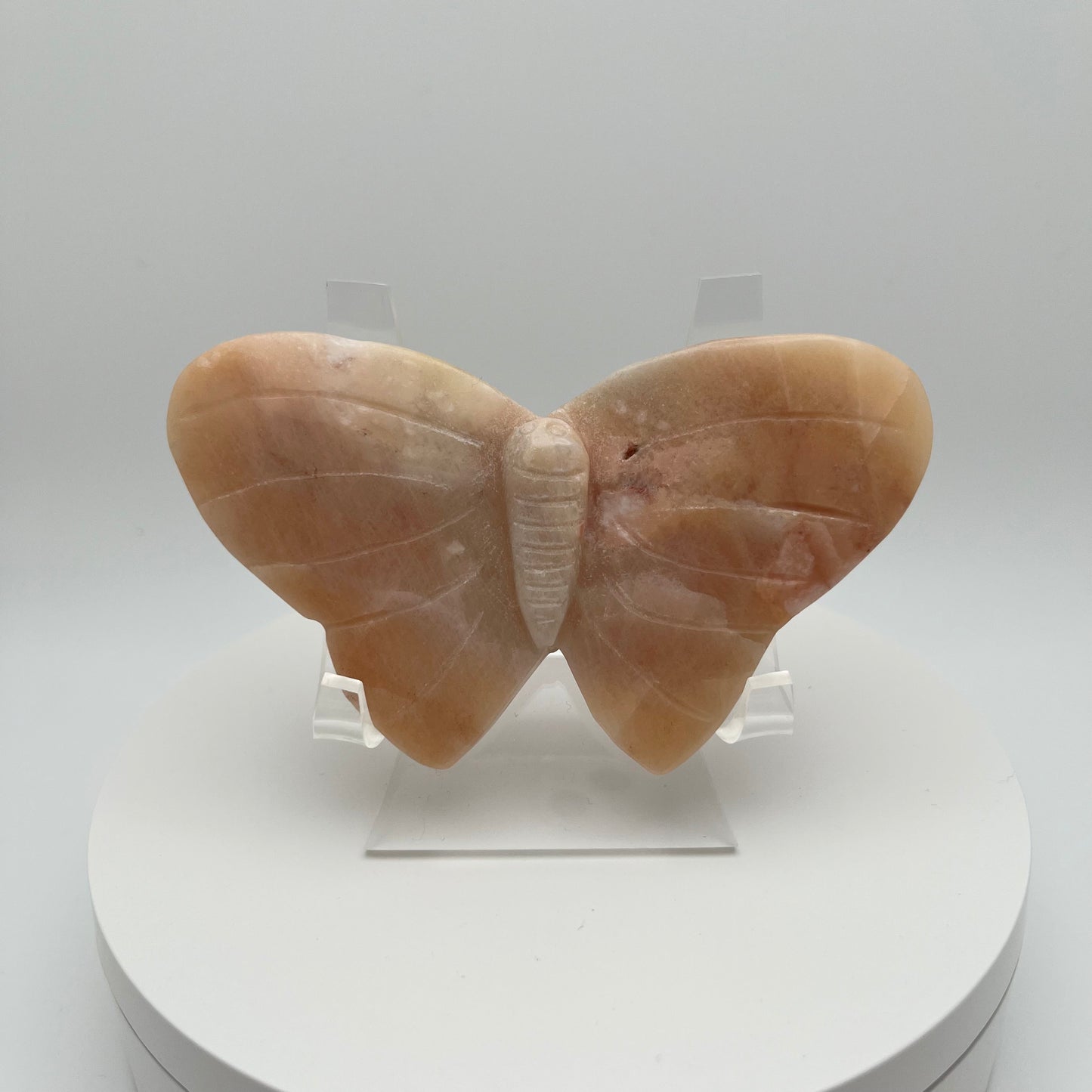 Orange Flower Agate Butterfly