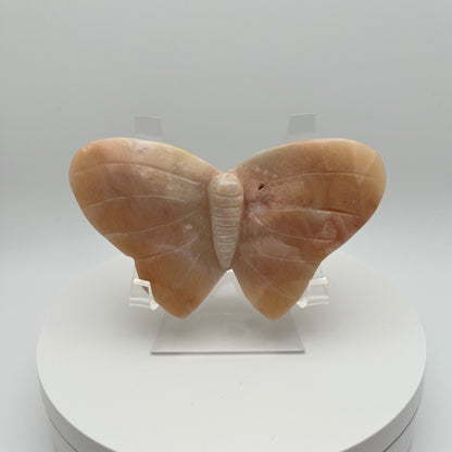 Orange Flower Agate Butterfly