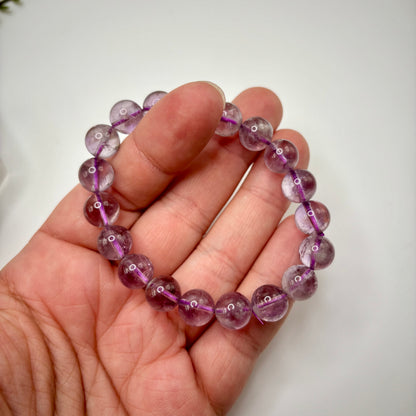 HQ Amethyst with Garden Quartz Bracelets