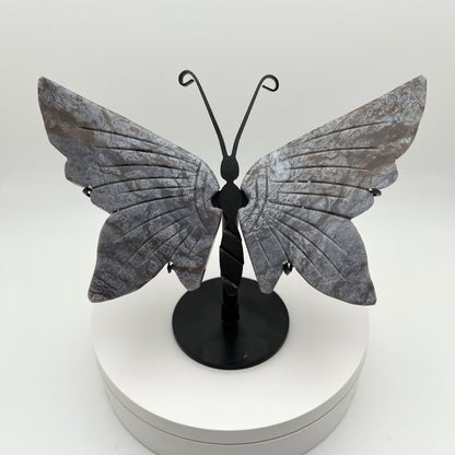 Purple Moss Agate Wings