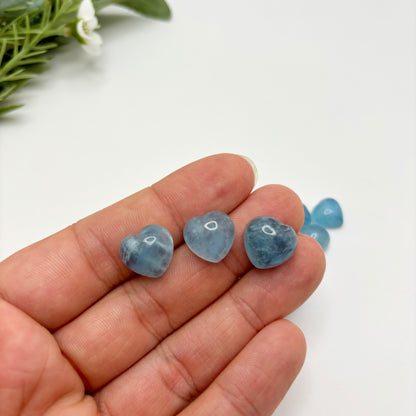 Aquamarine Mini Hearts