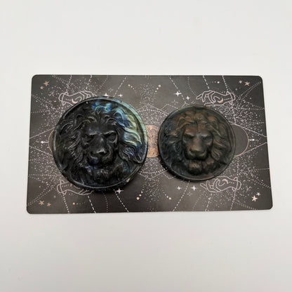 Labradorite Lion Medallions