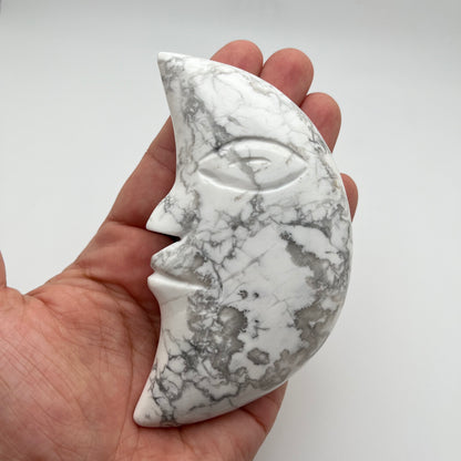 Howlite Moon