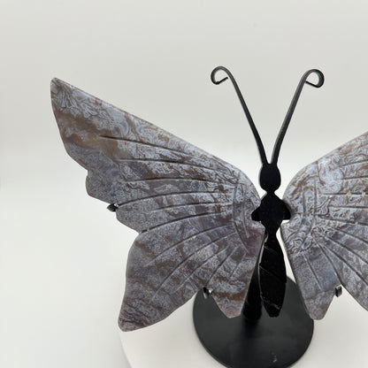 Purple Moss Agate Wings