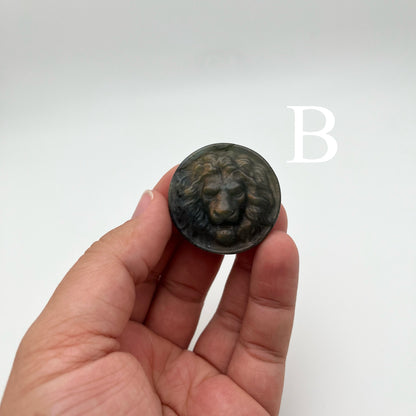 Labradorite Lion Medallions
