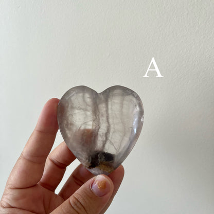 Webbed Fluorite Heart Bowls