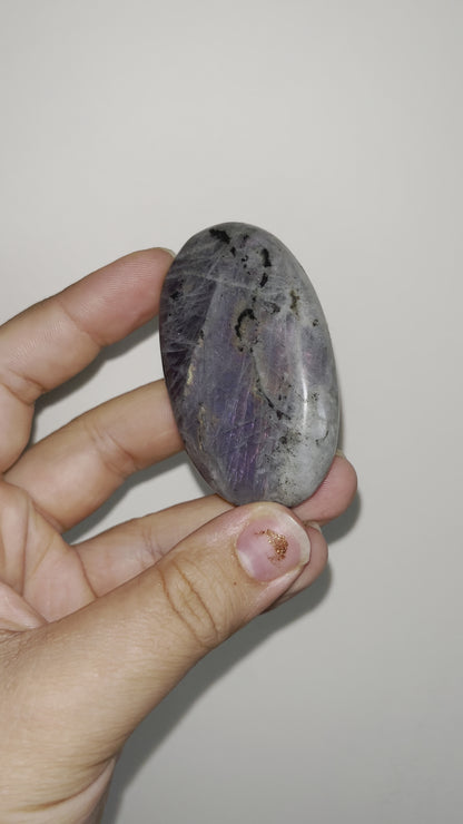 Purple Labradorite Palm Stones