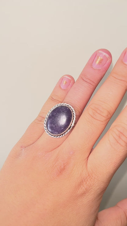 Lepidolite Ring