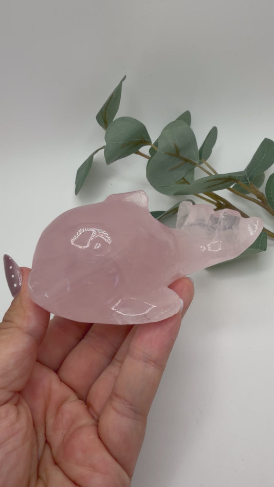 Rose Quartz Whale
