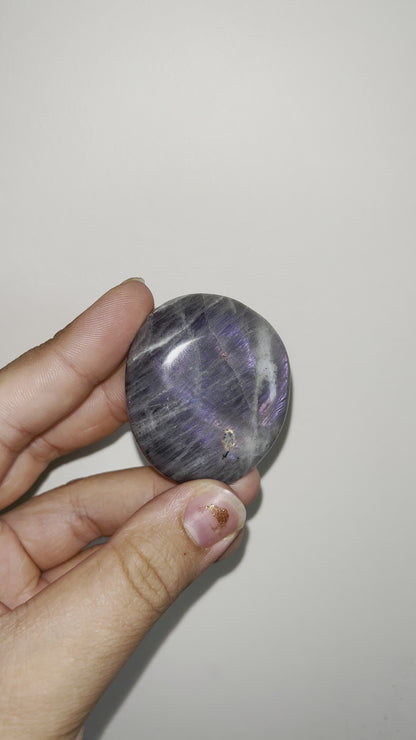 Purple Labradorite Palm Stones