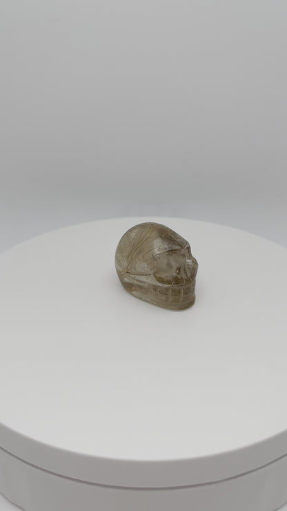 Golden Rutile Skull