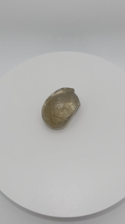 Golden Rutile Skull